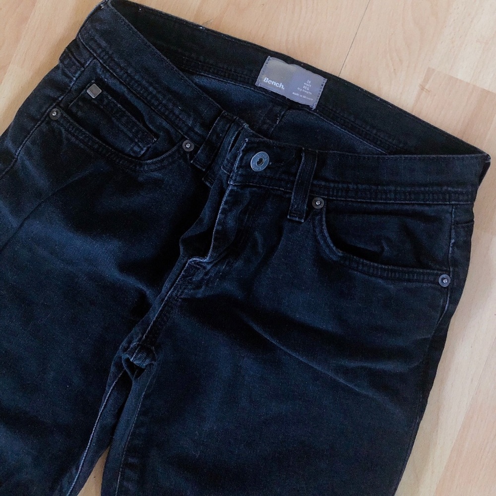 BENCH Black Denim Skinny Jeans Low Rise 🖤💋 - Picture 5 of 6